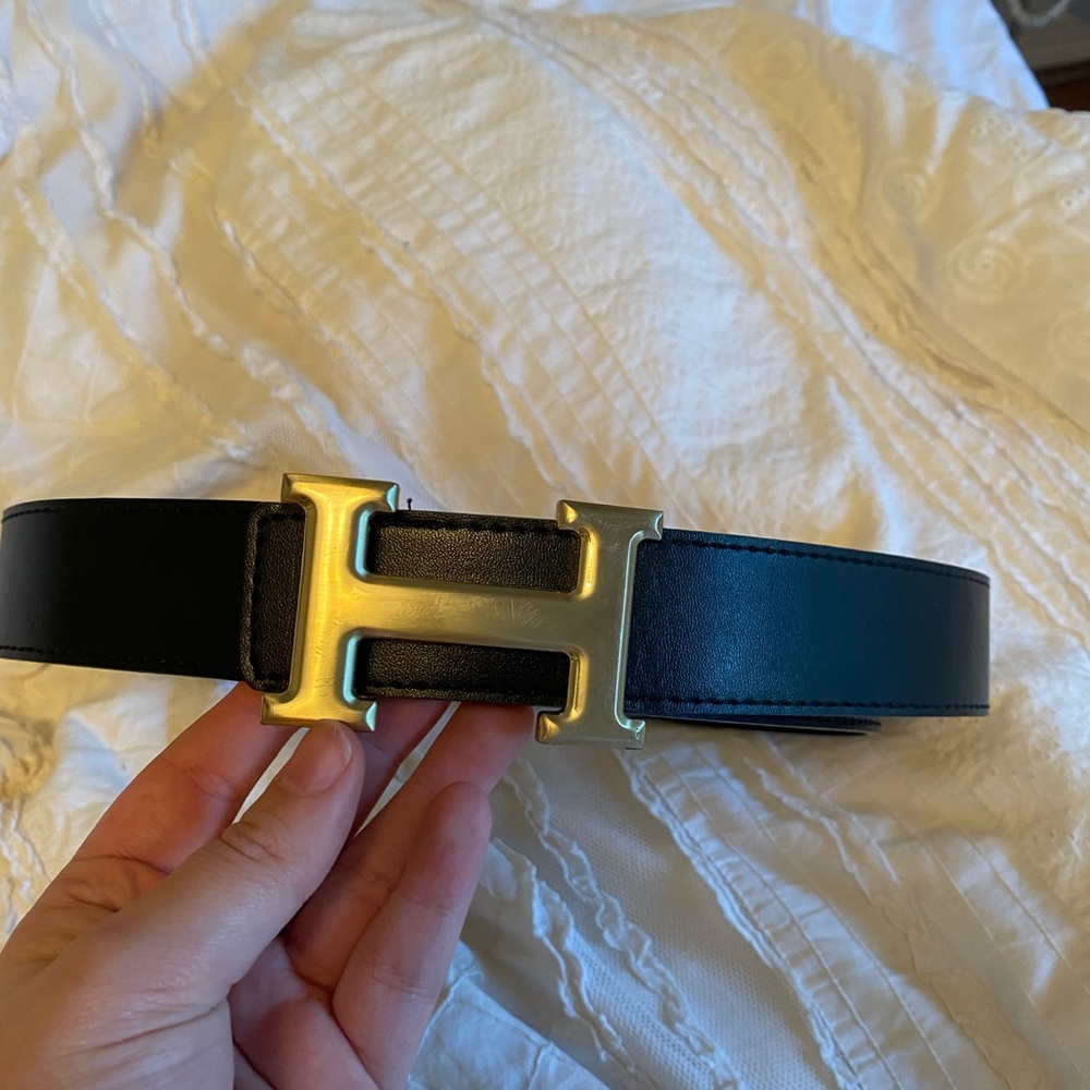 HERMÈS BELT DUPE BLACK